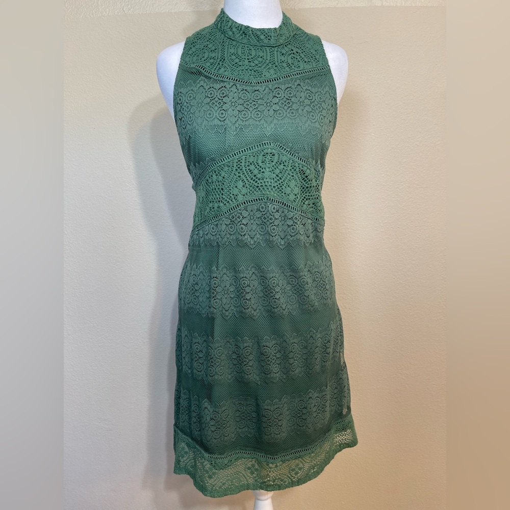 Miami Womens Sleeveless lace Mini Dress Sz Medium